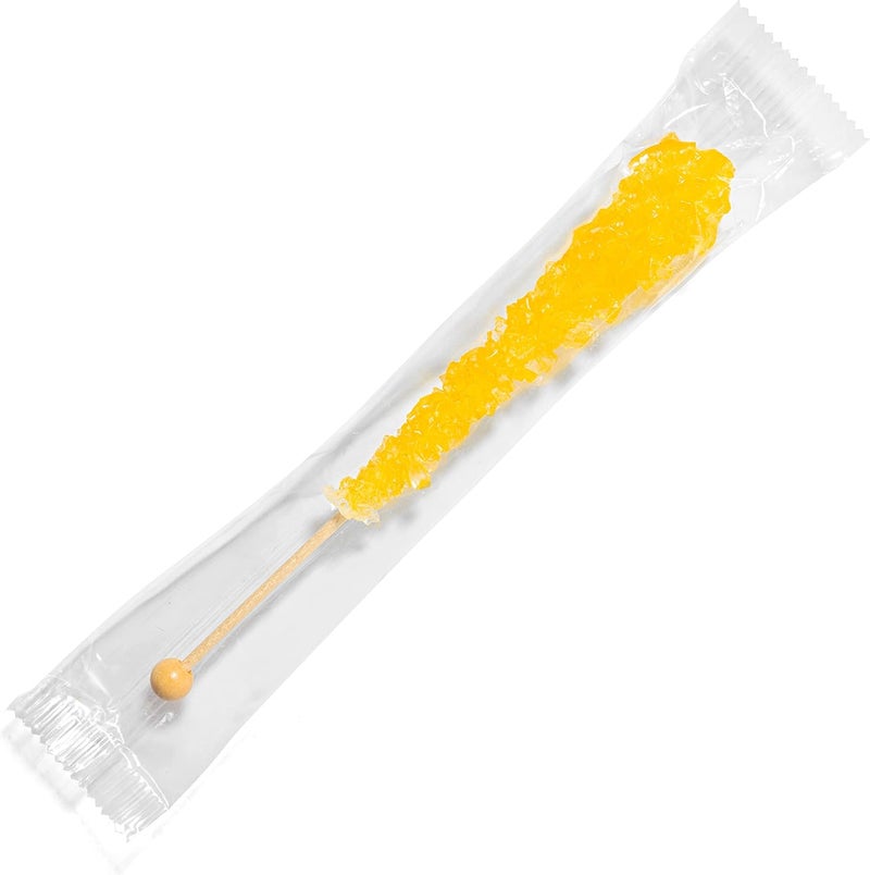 Candy Envy Yellow Rock Candy Sugar Sticks - Lemon Flavor - Image 3